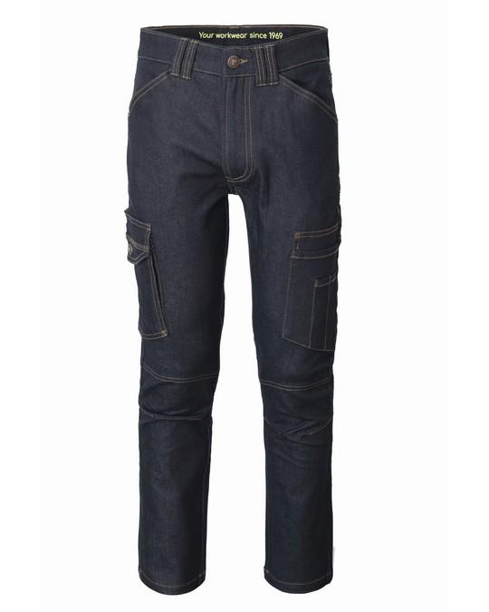 Jeans Cargo Soul Blu Denim Jeans da Lavoro Elasticizzato con Tasconi