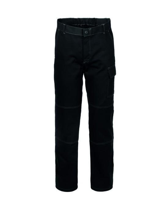Pantalone Serio Plus + Stretch Nero Pantalone da Lavoro Elasticizzato Officina Industria Meccanico Elettricista