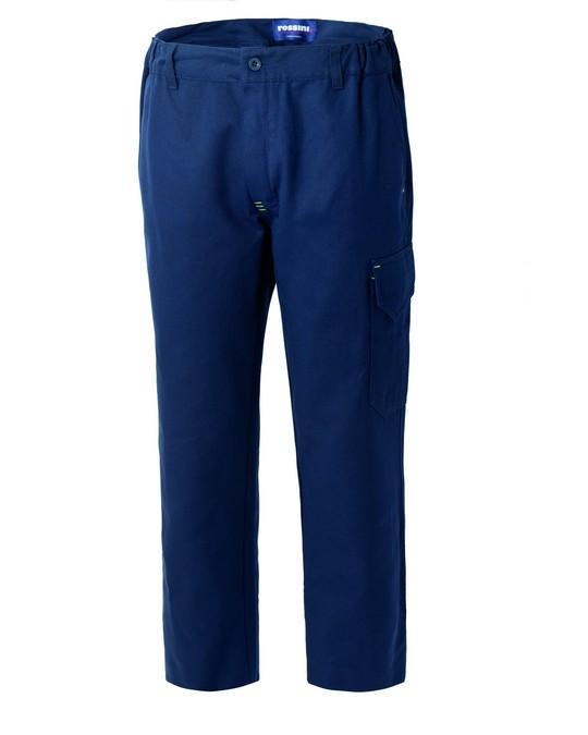 Pantalone Multitasca BremboPlus Blu Pantalone da Lavoro con Tasconi Officina Industria Meccanico
