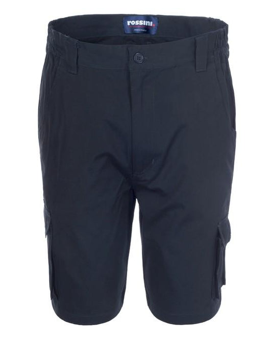Bermuda California Blu Pantaloncino da Lavoro con Tasconi Leggero