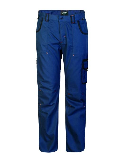 Pantalone Fangio Blu/Nero Pantalone da Lavoro con Tasconi Magazziniere Elettricista Industria