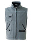 Gilet Fangio Grigio/Nero Gilet da Lavoro Elettricista Magazziniere Meccanico