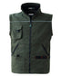 Gilet Fangio Verde Militare Gilet Multitasche da Lavoro Elettricista Cacciatore Pescatore