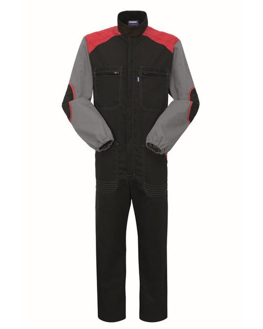 Tuta Nuvolari Nero/Grigio Tuta Meccanico Team Racing Officina Gommista