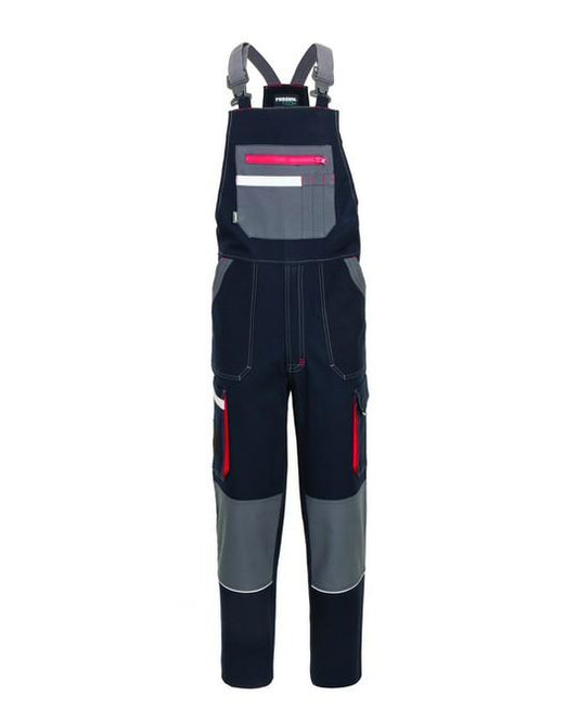 Pettorina UltraFlex Blu Elasticizzata Salopette da Lavoro Carrozziere Elettricista Installatore