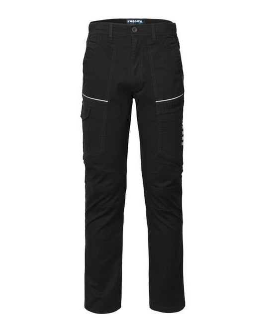 Pantalone R-Stretch Nero Pantalone da Lavoro Elasticizzato con Tasconi