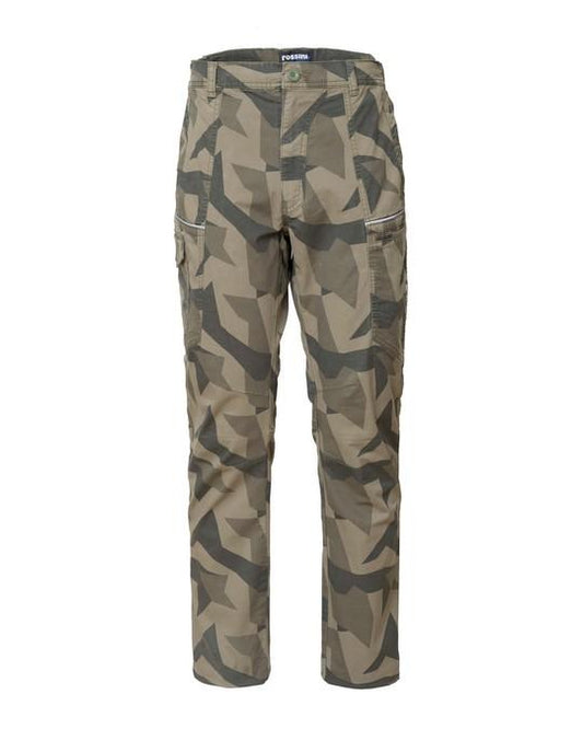 Pantalone R-Stretch Camouflage Pantalone da Lavoro Elasticizzato Mimetico con Tasconi Cacciatore Pescatore Muratore