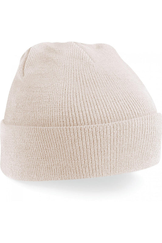 Berretto Original Sand con Risvolto Cuffia in Acrilico Invernale Beige