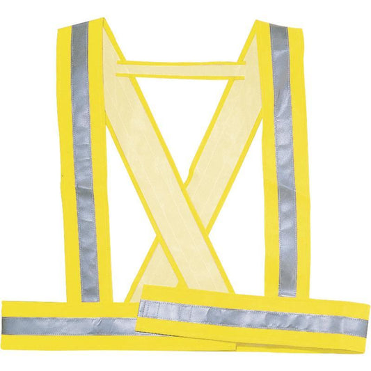 Bretelle Alta Visibilità Giallo Fasce Riflettenti Cantiere Geometra Tecnico