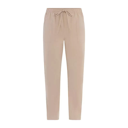 Pantalone Microfibra Alan Beige Pantalone Leggero No Stiro