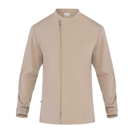 Casacca Davide Beige Casacca Uomo Medicale Elasticizzata Manica Lunga