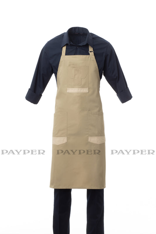 Grembiule Pettorina Regolabile Store Kaki con Inserti