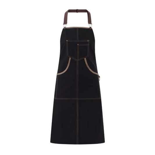 Grembiule Naxos Nero Grembiule Pettorina Cameriere pub Trattoria