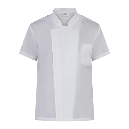 Giacca Federico Bianco Casacca Cuoco Manica Corta Leggera