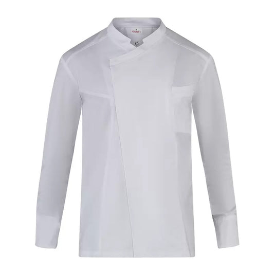 Giacca Edwin Bianco No Stiro Giacca Cuoco Traspirante