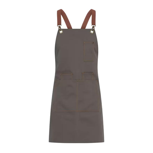 Grembiule Santorini Tortora Grembiule Pettorina Cameriere Pub Osteria Senza Bretelle