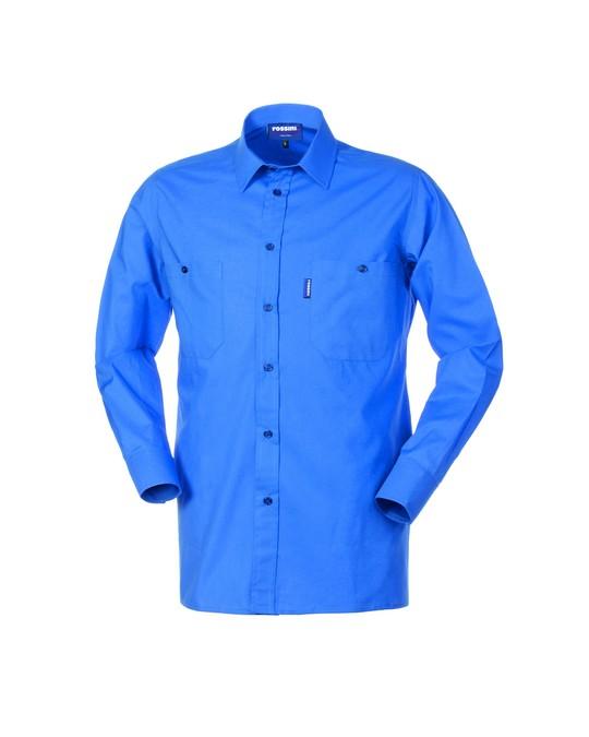 Camicia Tela Azzurro Royal Camicia da Lavoro Magazziniere Industria Officina