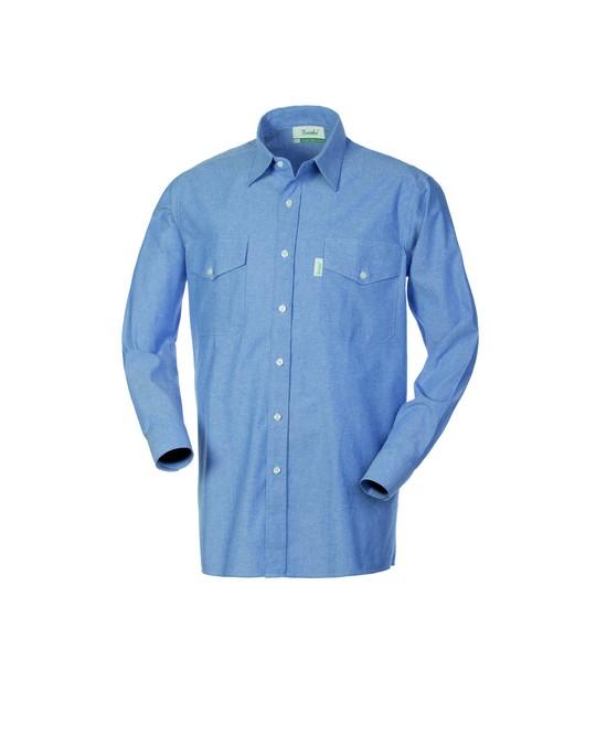 Camicia Manica Lunga Brembo Oxford Azzurra Camicia da Lavoro Magazziniere Industria Officina