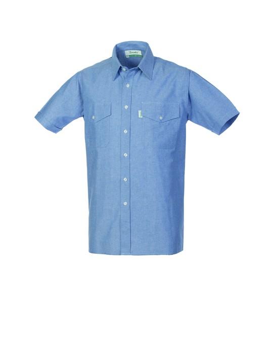 Camicia Manica Corta Brembo Oxford Azzurra Camicia da Lavoro Magazziniere Industria Officina