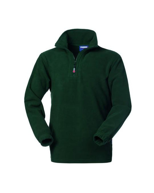 Pile Cerniera Corta Verde Pile da Lavoro Mezza Zip Officina Industria tempo Libero