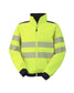 Giubbotto Softshell Hi-Vis Giallo Giacca da Lavoro Alta Visibilità da Cantiere Asfaltatore Lavori Stradali