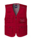 Gilet Florida Rosso Gilet Multitasche da Lavoro Tempo Libero Elettricista Pescatore Installatore