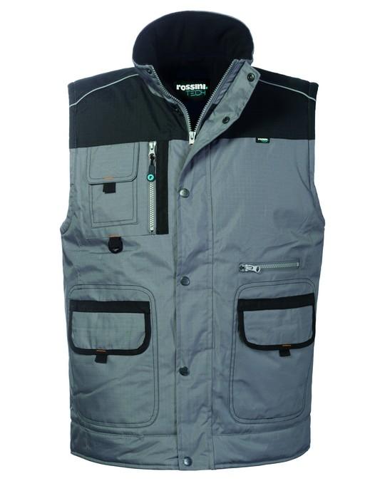 Gilet Bradford Grigio Gilet Imbottito da Lavoro Elettricista Meccanico Magazzino Officina