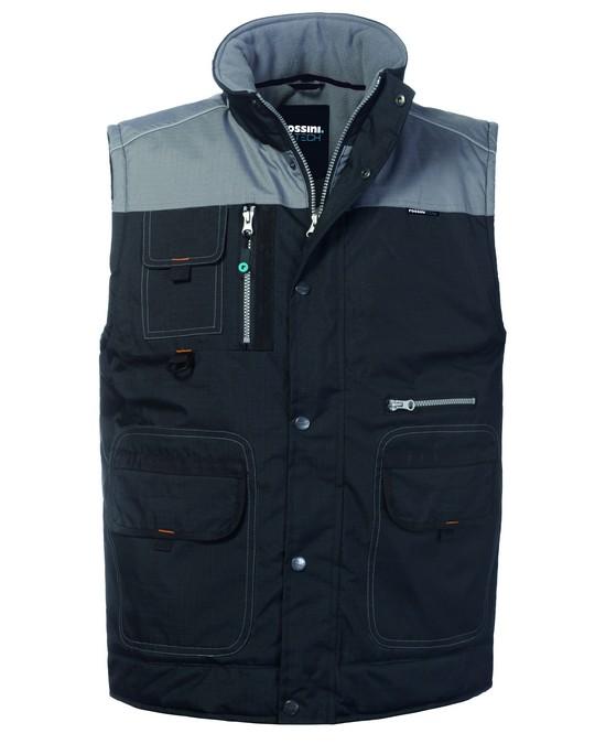 Gilet Bradford Nero Gilet Imbottito da Lavoro Elettricista Meccanico Magazzino Officina