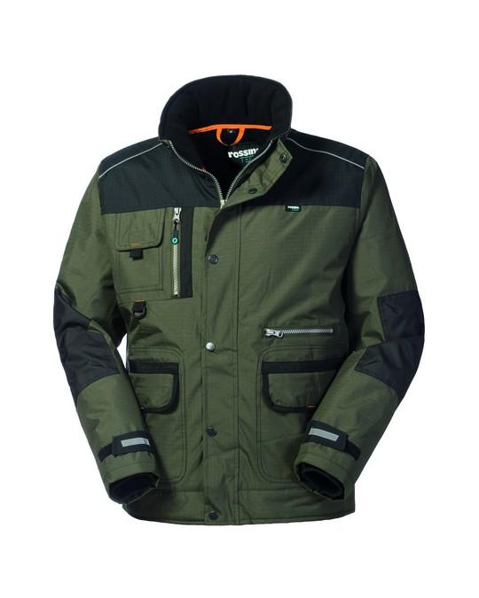 Giubbotto Imbottito Collins Verde Militare Giacca da Lavoro Invernale Industria Magazzino Officina