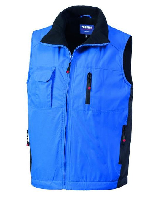 Gilet Perlis Royal Azzurro Smanicato Leggero Foderato in Pile