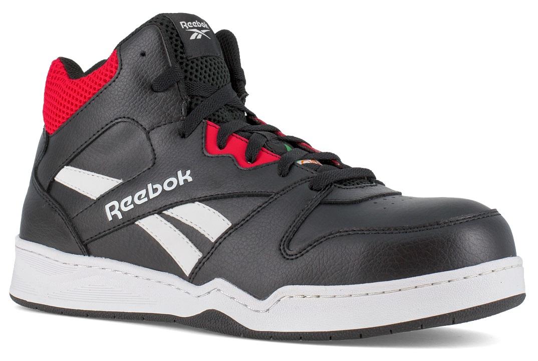 Scarpa Reebok S3S HRO Midcut Nero Rosso Scarpa Antinfortunistica Antiscivolo Basketball