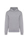 Felpa Kariban Oversize Grigio Melange Felpa Unisex con Cappuccio Tascone Marsupio Spalle Cadenti