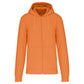 Felpa Kariban Bio Light Orange Zip/Cappuccio Uomo 280 grammi