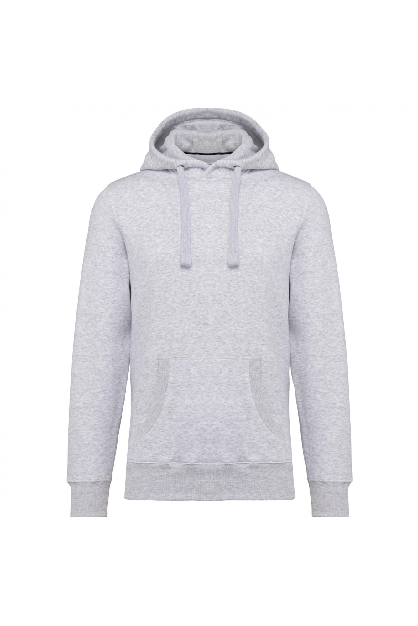 Felpa Premium Cenere Grigio Felpa Unisex con Cappuccio Tascone Marsupio