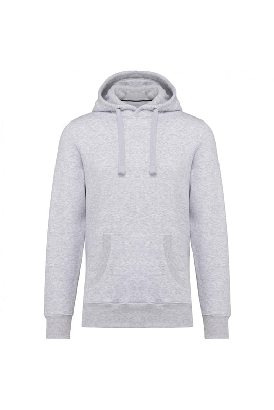 Felpa Premium Cenere Grigio Felpa Unisex con Cappuccio Tascone Marsupio