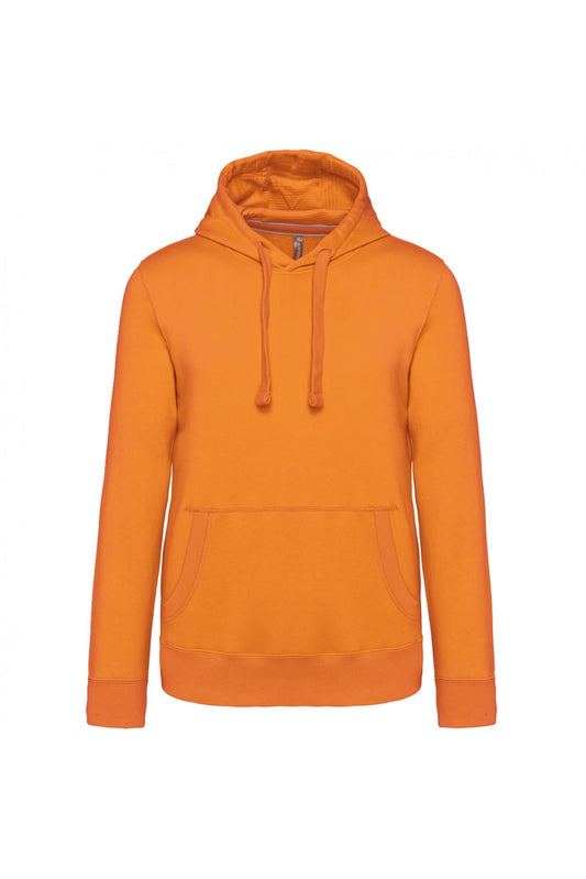 Felpa Premium Arancio Felpa Unisex con Cappuccio Tascone Marsupio