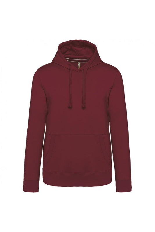 Felpa Premium Bordeaux Felpa Unisex con Cappuccio Tascone Marsupio