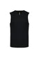 Gilet Scollo a V Nero Maglione Smanicato  Misto Cotone