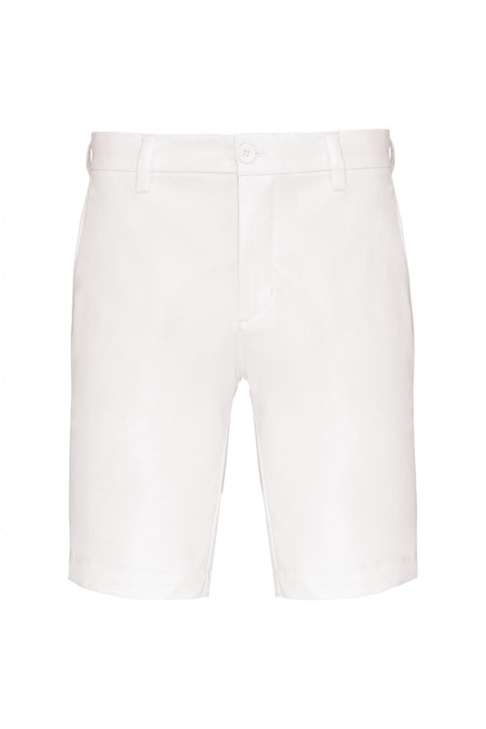 Bermuda Tecnico Bianco Pantaloncino Elasticizzato Uomo