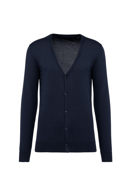 Cardigan Uomo Blu Cotone Supima® Maglioncino con Bottoni Puro Cotone