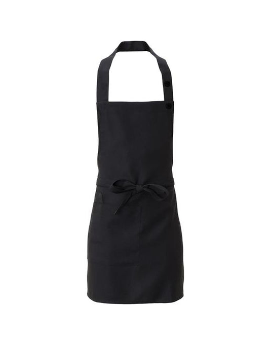 Grembiule Latina Nero Grembiule Cameriere Regolabile con Pettorina