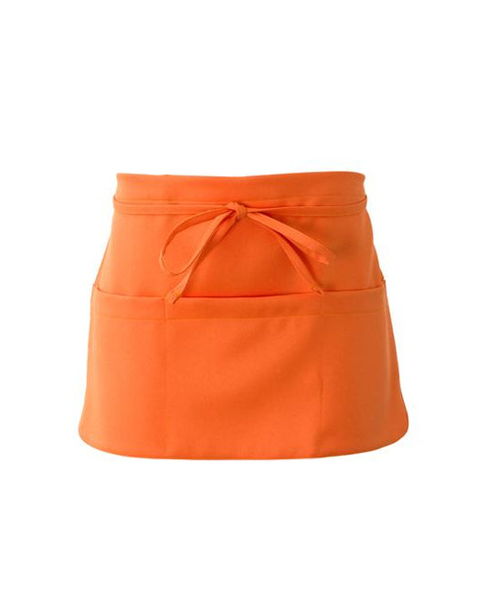 Grembiule Pub Arancio con Tasche Grembiule Corto Bar Caffè Gelateria