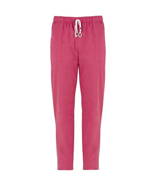 Pantalone Pitagora Fucsia Unisex 100% Cotone Medico Farmacista Dentista Infermiere