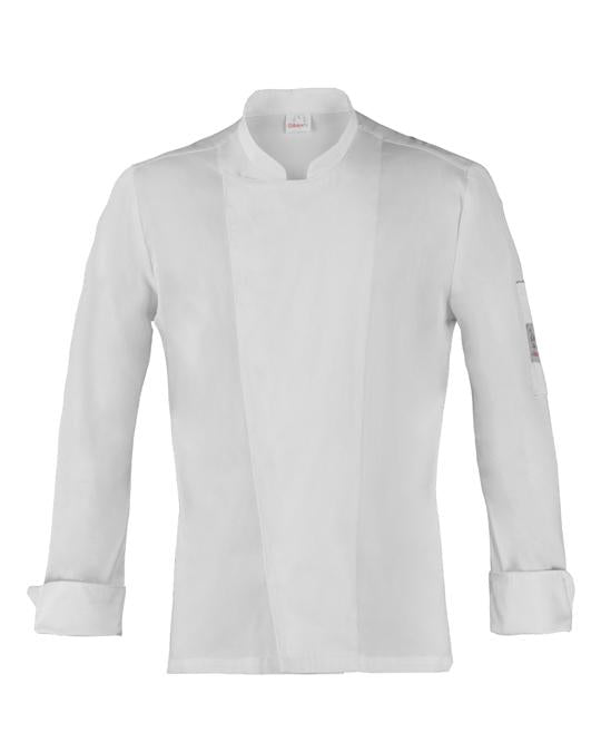 Giacca Augustin Bianco Giacca Cuoco Elasticizzata
