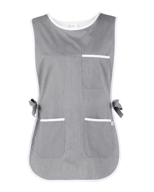 Poncho Zefiro Grigio Scamiciato Donna da Lavoro Pulizie Asilo Mensa