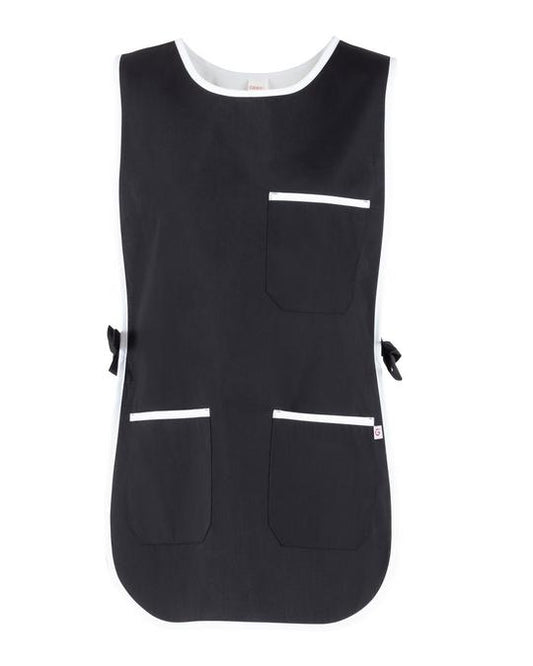 Poncho Zefiro Nero Scamiciato Donna da Lavoro Pulizie Asilo Mensa