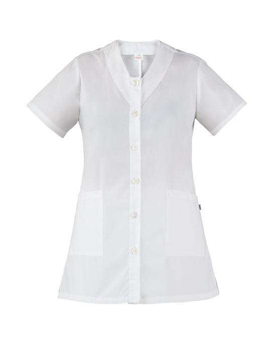 Casacca Camelia Bianco Casacca Donna Manica Corta Cucina Pulizie Medicale