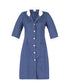 Camice Ortensia Blu Camice Donna Manica 3/4 Pulizie Albergo Cameriera