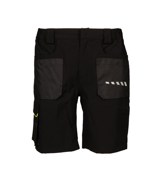 Bermuda Tonale Nero Pantaloncino da Lavoro Trekking Elasticizzato