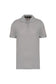 Polo Uomo Grigio Melange Polo Trattamento Antibatterico